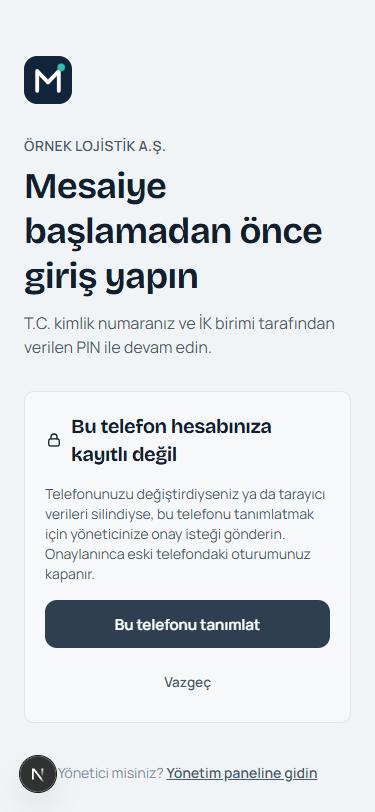 Bu telefon hesabınıza kayıtlı değil